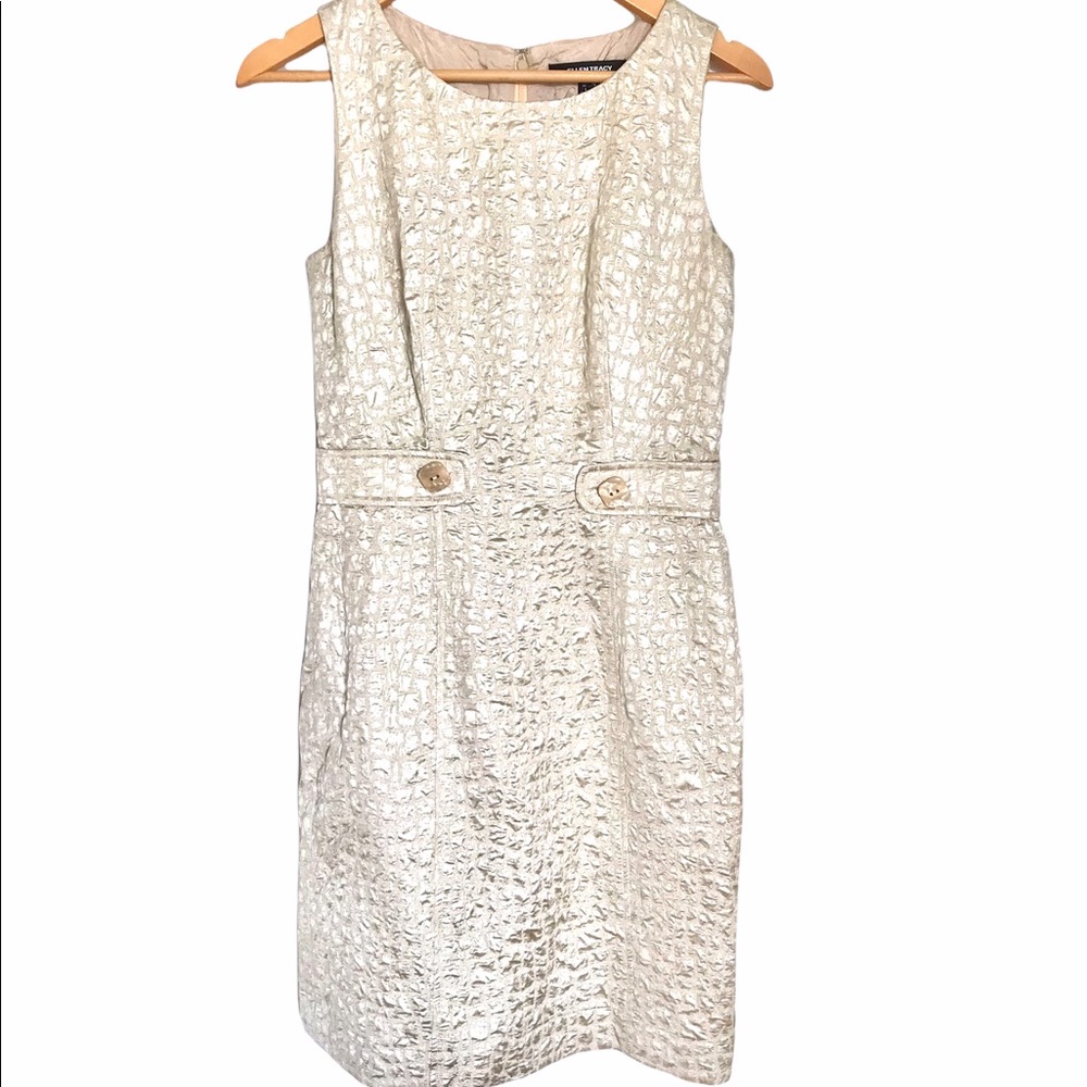 Vtg Ellen Tracy Dress with Button Details
